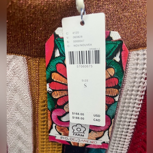 FARM Rio X Anthropologie Jimena Striped Knit Skirt - Picture 5 of 5